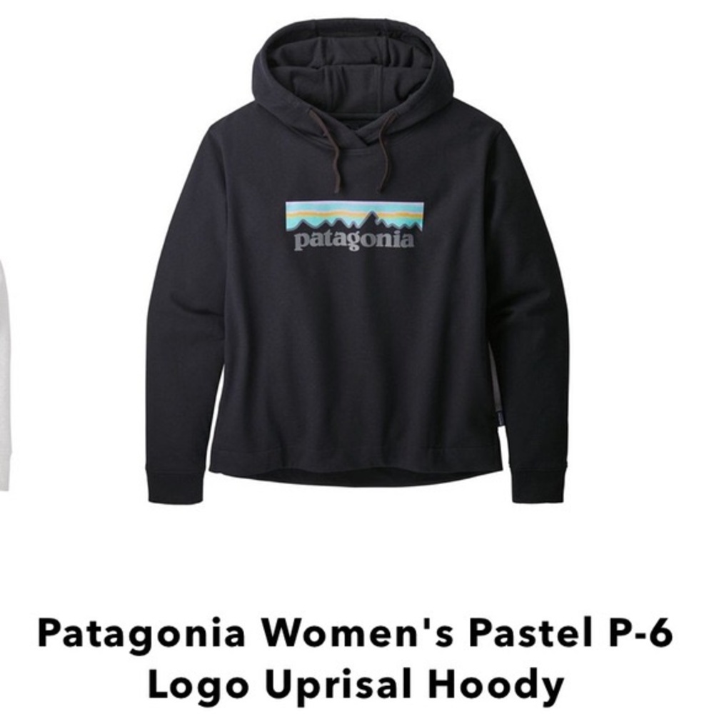 Patagonia Hoodie - Black P-6 Logo Uprisal Hoodie - Picture 2 of 6